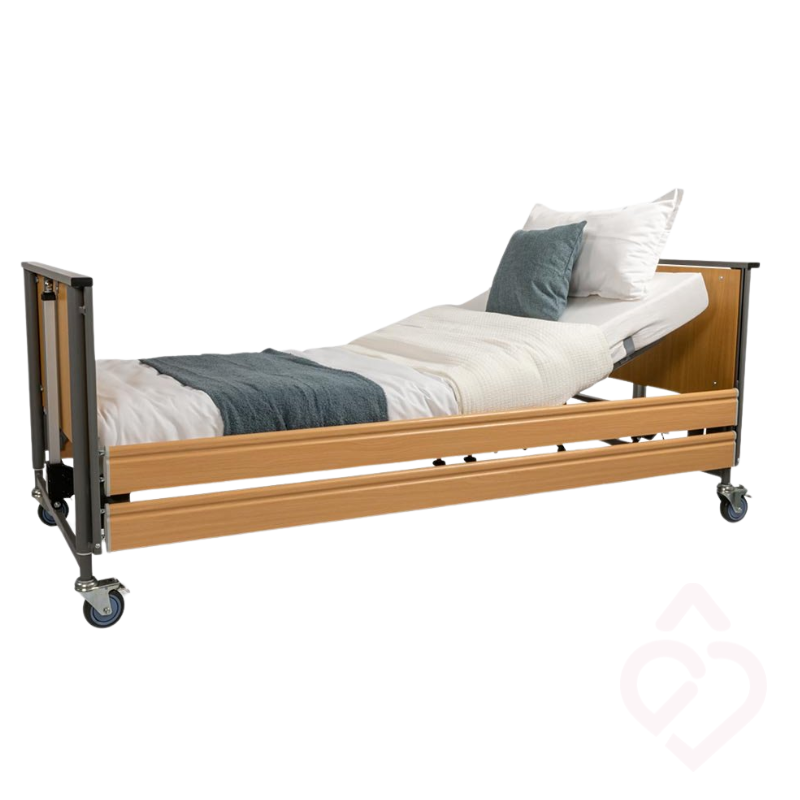 Cama elétrica articulada com encosto elevado para maior apoio ao utilizador