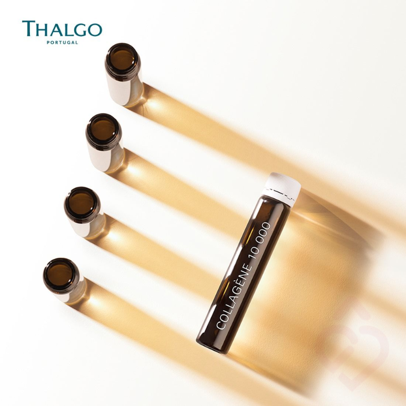 Ampolas do suplemento alimentar Collagene 10000 Thalgo