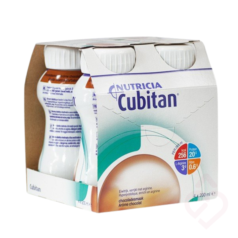Embalagem do suplemento nutricional Cubitan chocolate