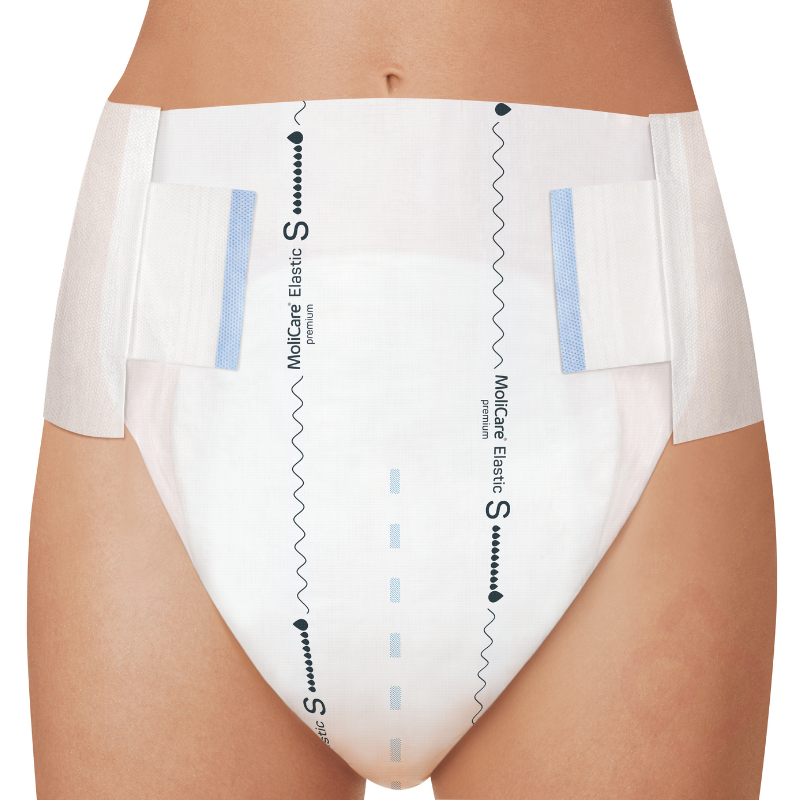 Fralda para incontinência anatómica com ajuste ao corpo