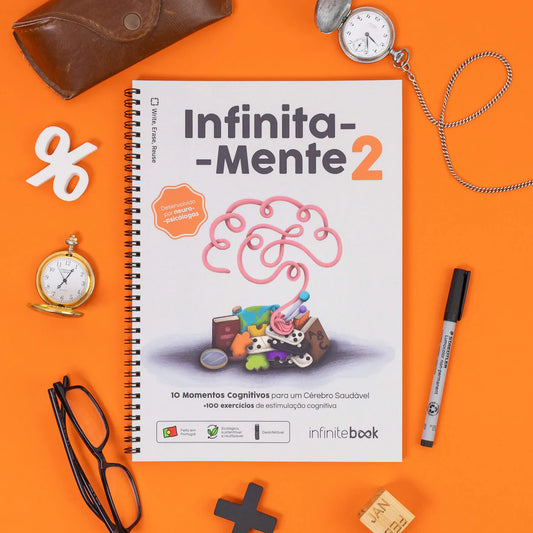 Infinitebook infinitaMente II com exercícios para estimulação cognitiva
