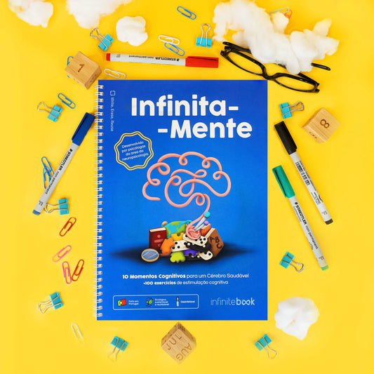 Infinitebook infinitaMente com exercícios para estimulação cognitiva