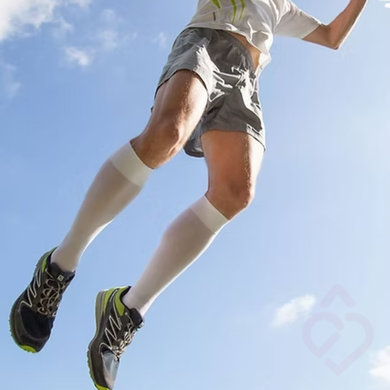 Meias de compressão desportivas para apoio muscular durante a corrida