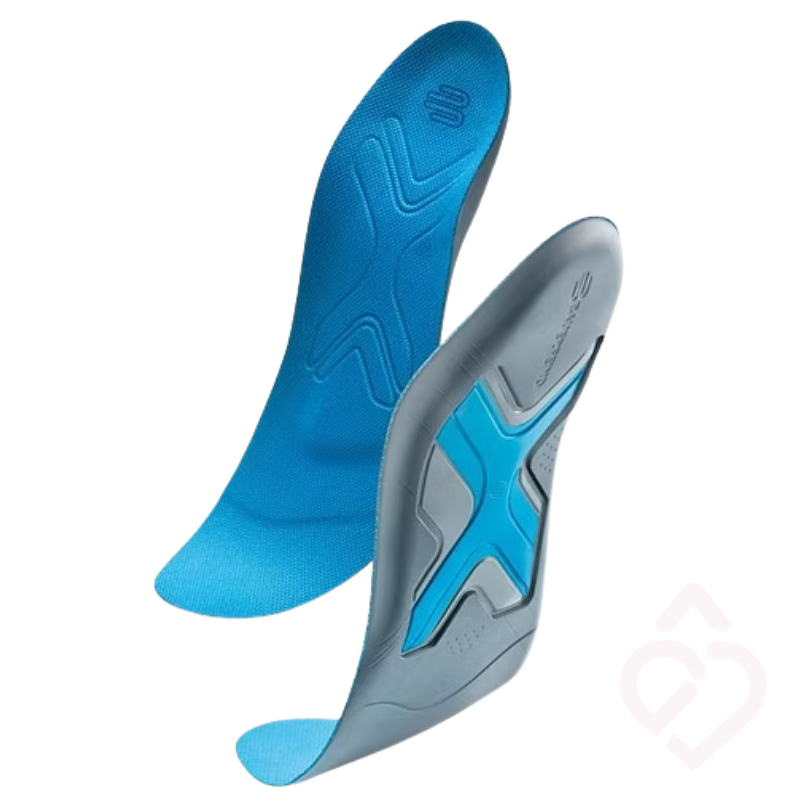 Palmilhas para caminhada e corrida com estrutura de apoio e absorção de impacto