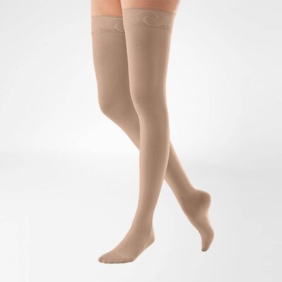 Women's Compression Thigh High Stockings Class 1 – Open Toe