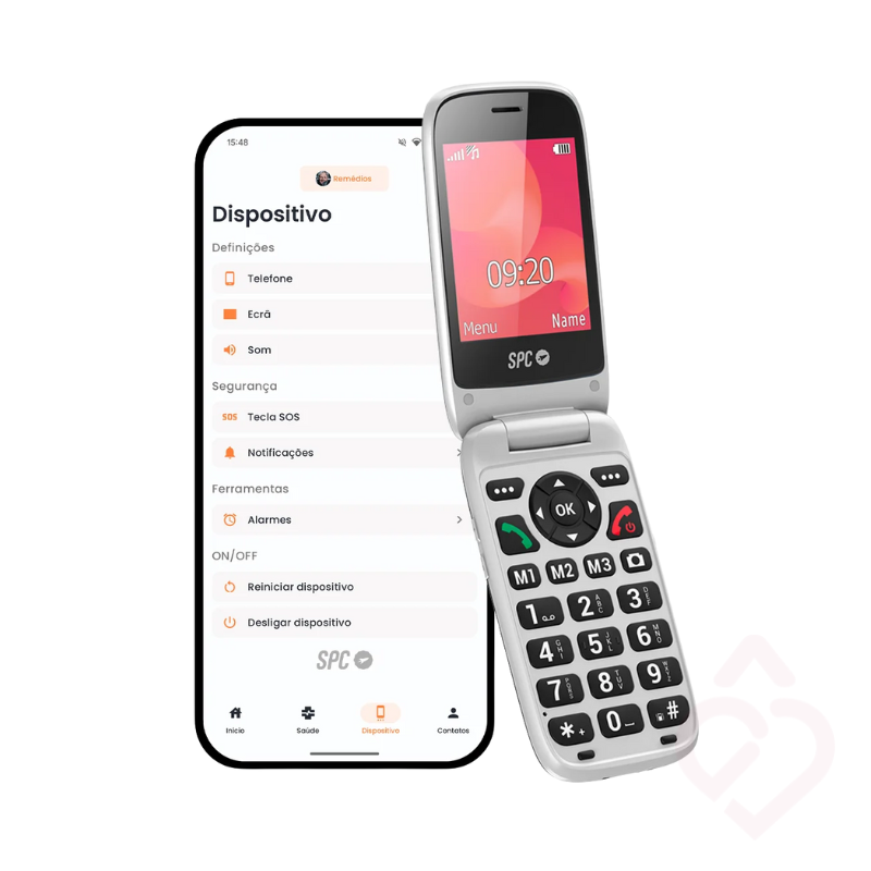 Telemóvel sénior SPC Polaris com interface simples e ecrã grande